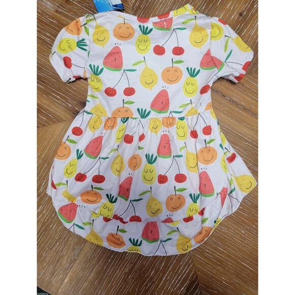 Little Jo Lemon Toddler Girls 4T Yellow Ruffle Leggings & Fruit Print Tunic Set - Picture 3 of 5